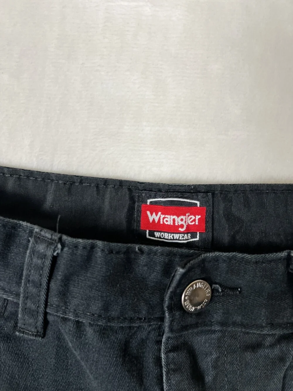 Wrangler Work Wear Cargo Pants Mens 32x30 Black Utility Casual